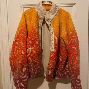 Free People Rocky Ridge Jacket Marigold Combo SIZE L